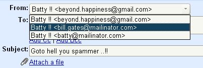 Screenshot of Compose Mail