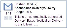 Google Talk New mail notification