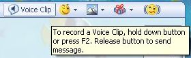 Voice Clip button