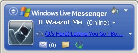 Windows Live Messenger Personal Music Message